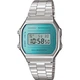 Чоловічий годинник з календарем Casio A168WEM-2EF Бірюзовий з сріблястим - зображення 2
