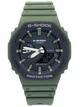 Мужские часы Casio GA-2110SU-3AER Черно-зеленые прочные - изображение 2