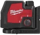 Нивелир лазерный уровень линейно-точечный аккумуляторный Milwaukee L4 CLLP-301C (+micro-USB, 1 акум. 3 Ач, кейс) (4933478099) - изображение 2