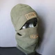 Комплект шапка и бафф флисовая теплая тактическая 5.11 Tactical мужская женская зимняя Оливковый (0312) - изображение 3