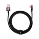 Кабель Baseus MVP 2 Elbow-shaped Fast Charging Data Cable USB to iP 2.4A 2 м Black/Red (CAVP000120) - изображение 1