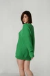 Жіночий трикотажний светр Зелений oversize XS-L 770304199 - зображення 5