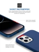 Силіконовий чохол для Apple iPhone 14 Pro, ICON2 Case, Синій, протиударний, панель, захист всього корпусу, матова поверхня Soft Touch, виступає над дисплеєм, сумісний із захисними склом і плівками, з мікрофіброю, ArmorStandart (ARM63603) - зображення 5