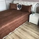 Покрывало на двуспальную кровать ALBO 210х230 cm + наволочки 50x70 cm (2 шт) Шоколадное (P-C2) - изображение 1