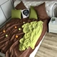 Покрывало на двуспальную кровать ALBO 210х230 cm + наволочки 50x70 cm (2 шт) Шоколадное (P-C2) - изображение 2