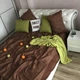 Покрывало на двуспальную кровать ALBO 210х230 cm + наволочки 50x70 cm (2 шт) Шоколадное (P-C2) - изображение 3