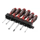 Набор отверток 6 ед STORM INTERTOOL VT-3436 SL3.0*75, SL5.0*75, SL6.0*100, PH0*75, PH1*75, PH2*100мм - изображение 2