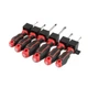 Набор отверток 6 шт INTERTOOL ( SL3.0*75мм, SL5.0*75мм, SL6.0*100мм PH0*75мм PH1*75мм PH2*100мм) - изображение 3