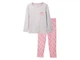 Пижама (кофта+штаны) серо-розовая Cute style Lupilu 86-92cм (40009725) - изображение 1
