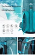 Трекінговий рюкзак Naturehike Hiking 55L зелений - зображення 5