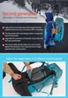 Трекінговий рюкзак Naturehike Hiking 55L зелений - зображення 7