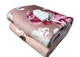 Електропростирадло двоспальне з двоконтурним перемикачем Electric blanket 150x180см Роза - зображення 1
