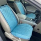 Накидки на сидіння з алькантари Lux ПАЙКА, Квадратний ромб бірюза. Преміум. Передній комплект - изображение 1