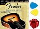 Струни для акустичної гітари Fender 60CL 11-52 (два медіатори в Подарунок) - зображення 1