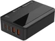 Мережевий зарядний пристрій ColorWay Power Delivery (2USB-A + 2USB TYPE-C) (65W) Black (CW-CHS040PD-BK) - изображение 1