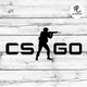 Наклейка на авто Oracal Counter-Strike CS:GO Черная 40х17см (NA000-32-b4) - изображение 1