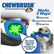 Зубна щітка для собак не містить фталатів Сhewbrush Dog Dummy Bone Blue/Green - зображення 6