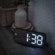 Часы электронные настольные LOSSO Premium CHARGE с LED подсветкой (черные), будильник - изображение 3