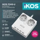 Сетевой фильтр-удлинитель IKOS F24S-U White (0005-CEF) - изображение 3