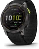 Смарт-годинник Garmin Enduro 2 Sapphire Carbon Gray DLC Titanium with Black UltraFit Nylon Strap (010-02754-00); 1.4" (280x280) MIP / Bluetooth / GPS, GLONASS, Galileo / до 34 днів / 10 ATM / 51 х 51 х 15.6 мм, 70 г / чорний - зображення 1