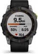 Смарт-годинник Garmin Enduro 2 Sapphire Carbon Gray DLC Titanium with Black UltraFit Nylon Strap (010-02754-00); 1.4" (280x280) MIP / Bluetooth / GPS, GLONASS, Galileo / до 34 днів / 10 ATM / 51 х 51 х 15.6 мм, 70 г / чорний - зображення 6