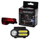 Налобний ліхтар BL-611-1LM+2COB, зарядний пристрій micro USB, 1 х 18650, чорний (001438752). - зображення 3