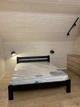 Двуспальная кровать из массива ольхи Палермо 160х220 Черная эмаль Шаг ламелей 4,5 см. - изображение 2