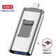 USB Флешка 4в1 128GB Type-C/Micro/Lightning/USB для телефона / компьютера iPhone/Android Серебро - изображение 1