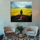 Патриотическая картина Вальхалла ,воин в поле 40x40 см (Код товара:idea-94) - изображение 1