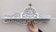 Иконостас на 1 полку, полка под иконы (плоская) Diy_UA Вензель Белый - изображение 2