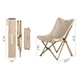 Крісло складане Naturehike Moon Beach MW01 NH19Y001-Z, 600D Oxford / алюміній, бежевий - зображення 5