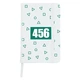 Блокнот А5 Номер 456 Ли Чжунг-Чжаэ Игра в кальмара (Squid Game) Белый (92288-3362-WT) - изображение 1