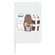Блокнот А5 Вся правда о медведях (We Bare Bears) Белый (92288-2892-WT) - изображение 1
