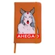 Блокнот А5 Ахэгао девушка-рот лого(Ahegao girl logo) Оранжевый (92288-3509-OG) - изображение 1