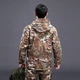 Тактическая куртка Pave Hawk PLY-6 Camouflage CP 4XL мужская военная с капюшоном и карманами сзади - изображение 3