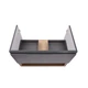 Тумба підвісна Qtap Robin GRAPHITE/WHITISH OAK QT1374TPВ8002NGWO - зображення 4
