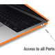 Чехол-накладка Fruct AirM2/M3 для MacBook Air 13.6 M2 2022 / M3 2024 / M4 2025 Матовый Orange - изображение 4