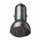 Адаптер автомобільний BASEUS CCBX-0G 2USB, 4.8A, 24W, чорний - зображення 3
