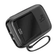 Повербанк портативное зарядное устройство Power Bank Baseus Q Pow 10000 mAh premium 15W 3A с технологией QC3.0+PD3.0 и iP кабелем карманная стильная батарея Mini Black - изображение 4