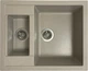 Кухонна мийка граніт ADAMANT Duplex 610x495x200 Терра-07 з сифоном Nova - зображення 1