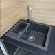 Кухонная мойка гранит ADAMANT Duplex 610x495x200 Графит-13 с сифоном Nova - изображение 6