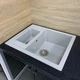 Кухонная мойка гранит ADAMANT Duplex 610x495x200 Светло-серый-09 с сифоном Nova - изображение 4