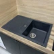 Кухонная мойка гранит ADAMANT Fort 770х495х200 Графит-13 с сифоном Nova - изображение 4