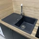 Кухонная мойка гранит ADAMANT Fort 770х495х200 Графит-13 с сифоном Nova - изображение 6