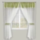 Короткие тюлевые шторы для кухни Adagio Windows Decor Ксения, Салатовая занавеска с боковыми подхватами 140х170см (2шторы) - изображение 1