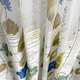 Яркие короткие тюлевые шторы для кухни Adagio Windows Decor Флора - синяя цветочная занавеска 150х170см (2шт) - изображение 3