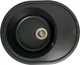 Кухонная мойка гранит ADAMANT Vast 610х495х200 Черный-03 с сифоном Nova - изображение 1