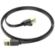 Сетевой кабель для интернета HOCO US07 General |1м/RJ45/cat-6| Черный - изображение 1