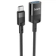 Кабель удлинитель Type-C штекер на USB гнездо HOCO U107 1.2м Черный - изображение 2