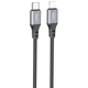 Кабель для зарядки телефона с быстрой зарядкой Type-C to Lightning Apple iPhone HOCO X86 |100см/20W| Черный - изображение 1